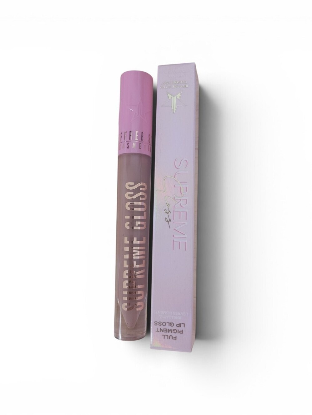 Jeffree Star Supreme Gloss Celebrity Skin Full Pigment Lip Gloss Nude Pink Boxed